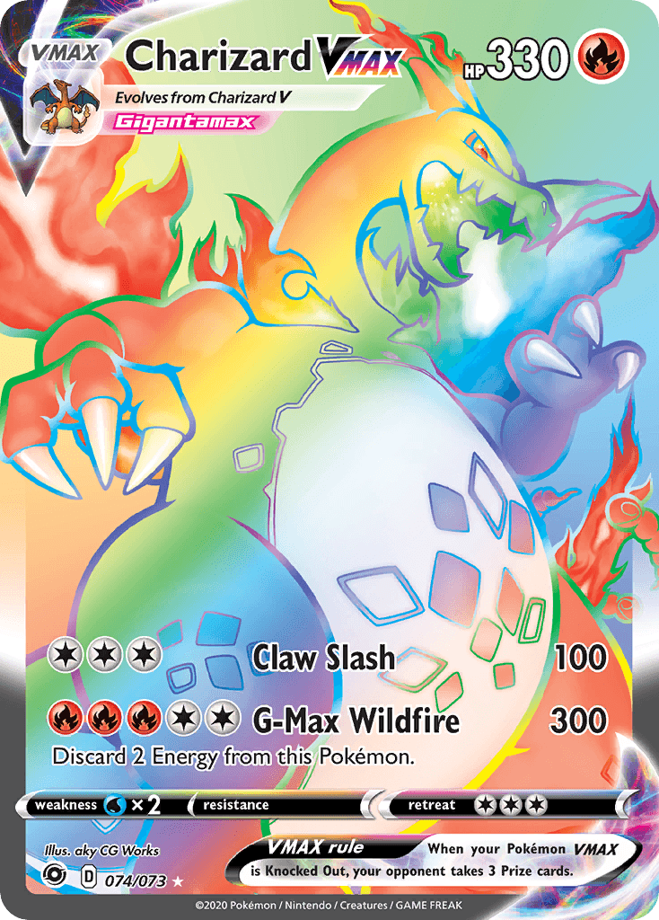 Glurak VMAX (Regenbogenfarben)